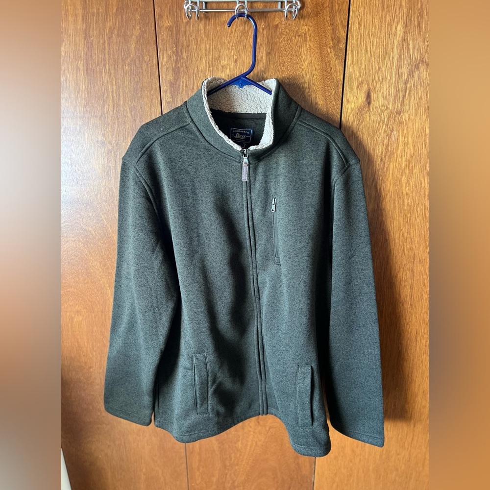 G.H Bass & Co.  Dark Green Fleece Jacket